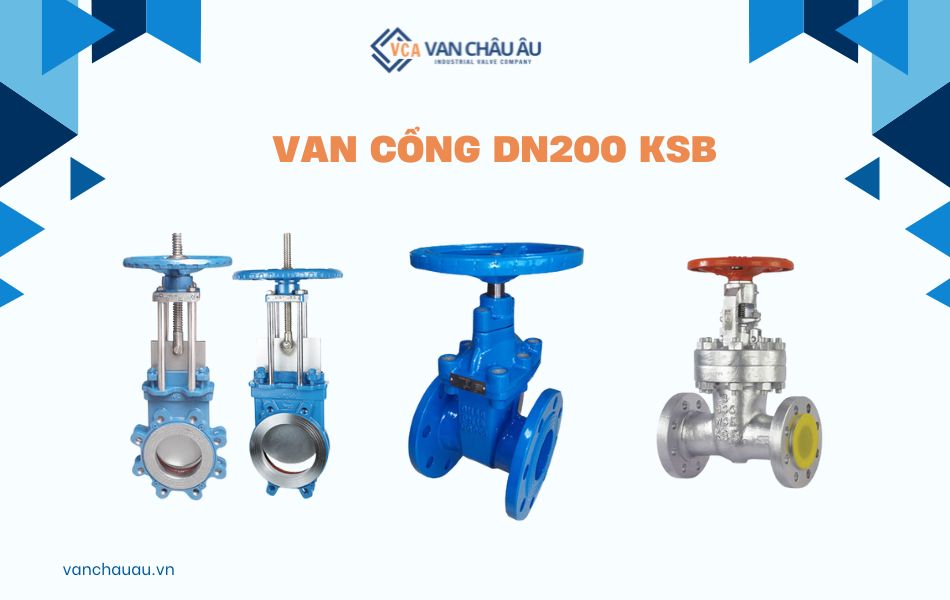 van cổng dn200 thương hiệu ksb