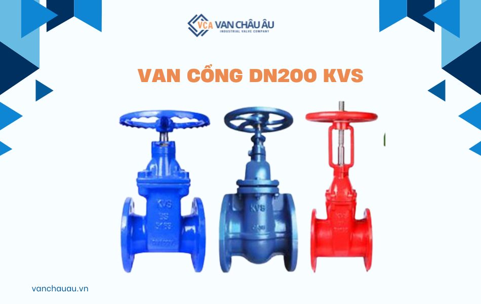 van cổng dn200 thương hiệu kvs