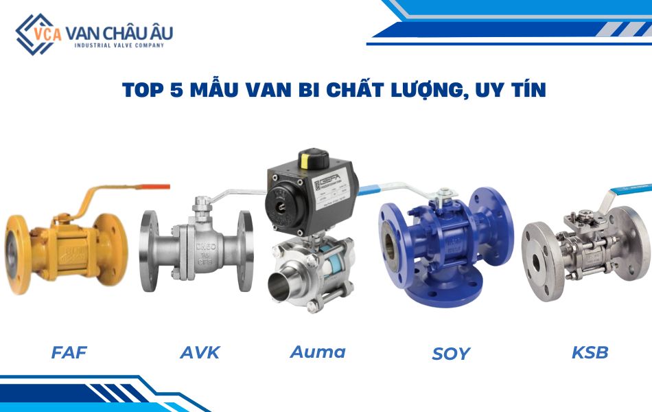 Phân loại van bi theo thương hiệu