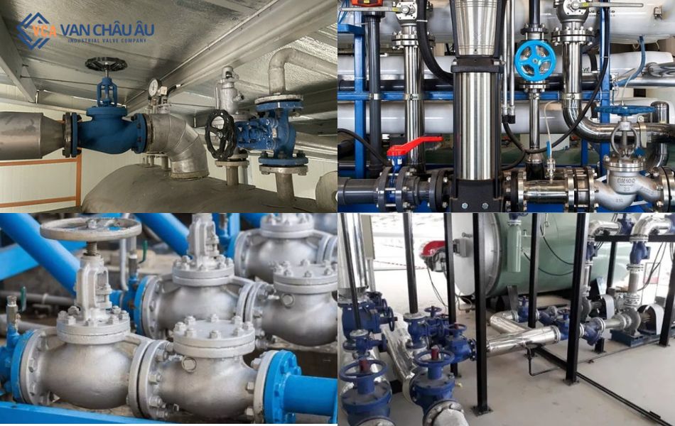 Van chữ ngã được lắp đặt phổ biến trong nhiều ngành công nghiệp
