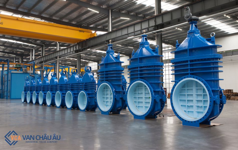 Ứng dụng của van cổng AVK gang dẻo mặt bích trong nghiệp