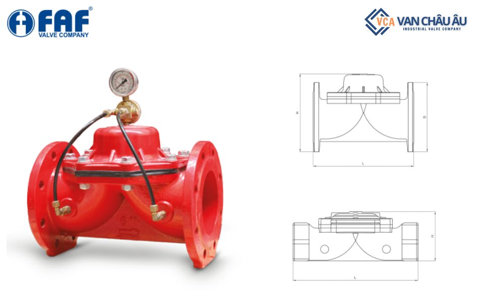 Van điều khiển duy trì áp suất FAF 7430