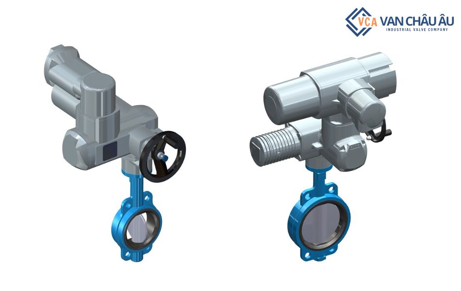 Van bướm TIS động cơ điện AUMA 1 PH On off