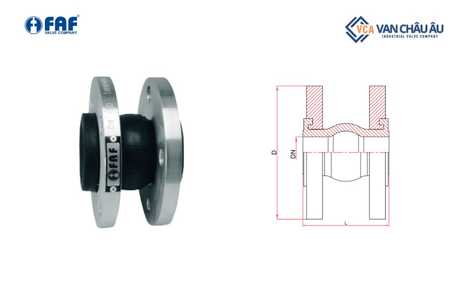 Khớp nối cao su FAF 5000 Thổ Nhĩ Kỳ