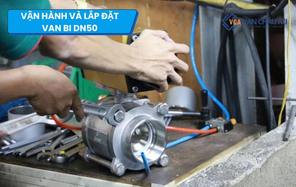 lắp đặt và vận hành van bi dn50