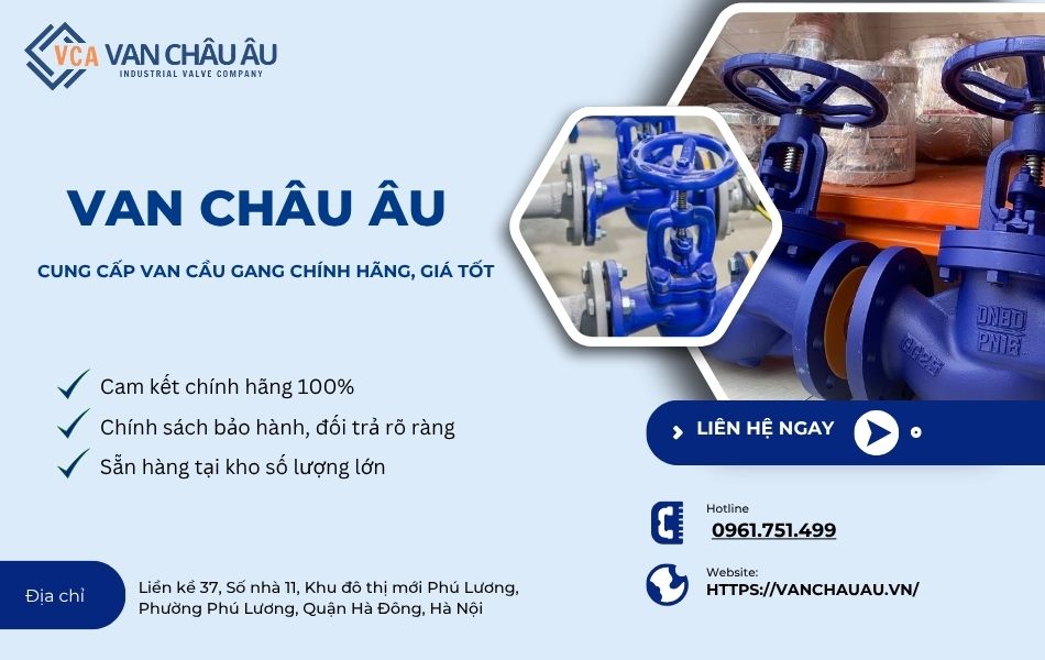 mua van cầu gang chính hãng tại vanchauau