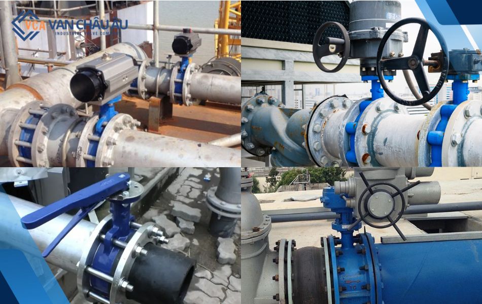 ứng dụng van bướm dn40