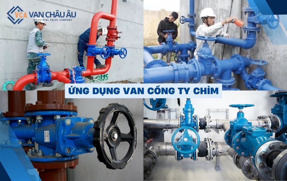 ứng dụng van cửa ty chìm