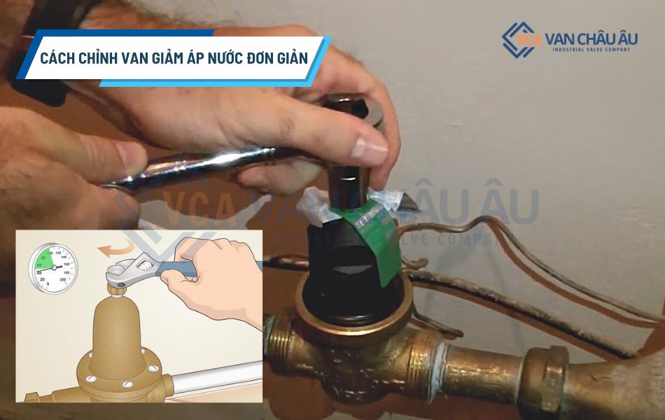 cách chỉnh van giảm áp nước