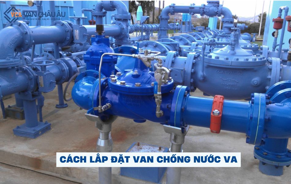 cách lắp đặt van nước chống va