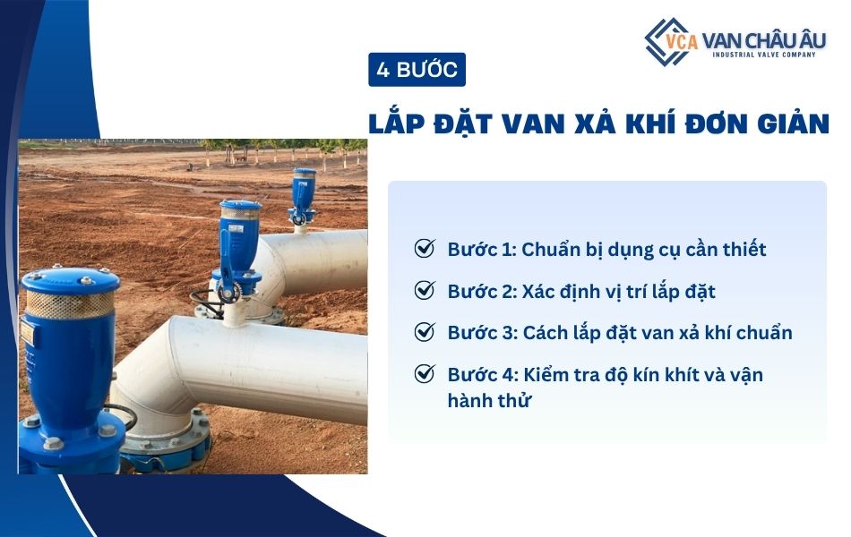 cách lắp đặt van xả khí đơn giản hiệu quả
