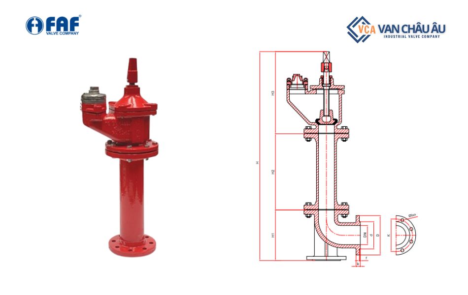 Trụ chữa cháy FAF 7150 Thổ Nhĩ Kỳ