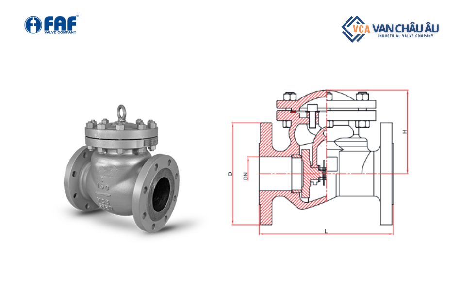 Van một chiều lá lật thép FAF 2255 Thổ Nhĩ Kỳ