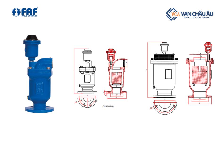 Van xả khí động năng kép FAF 7340 Thổ Nhĩ Kỳ