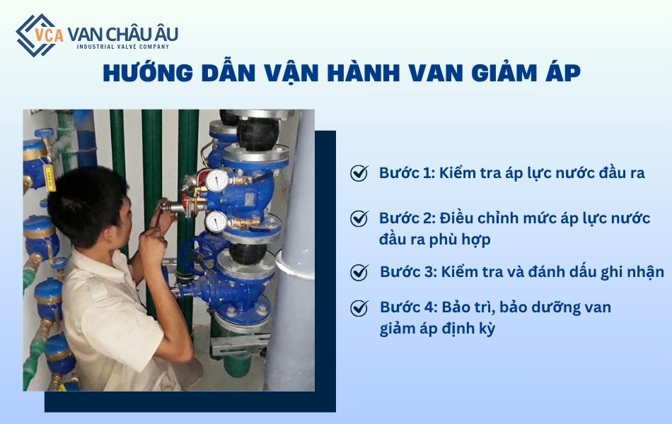 hướng dẫn vận hành van giảm áp chi tiết từng bước