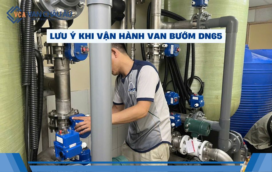 kinh nghiệm sử dụng van bướm dn65