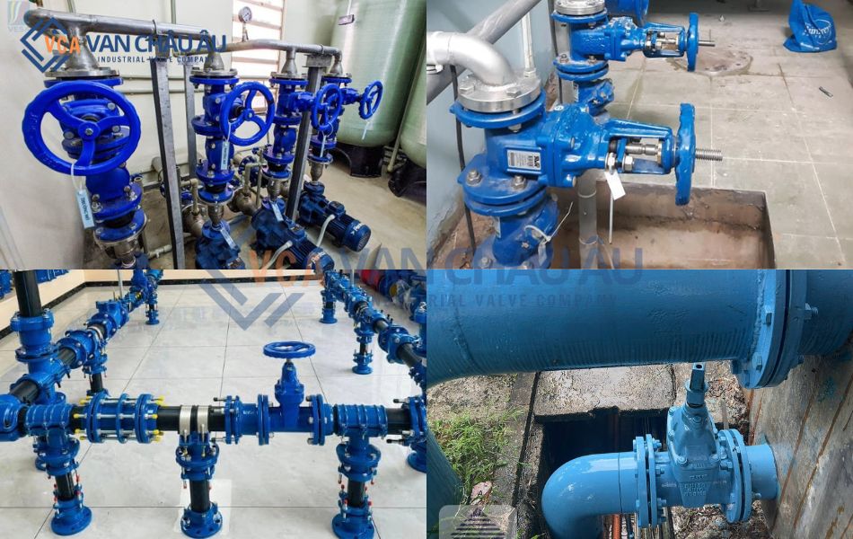 tính ứng dụng van cửa gang