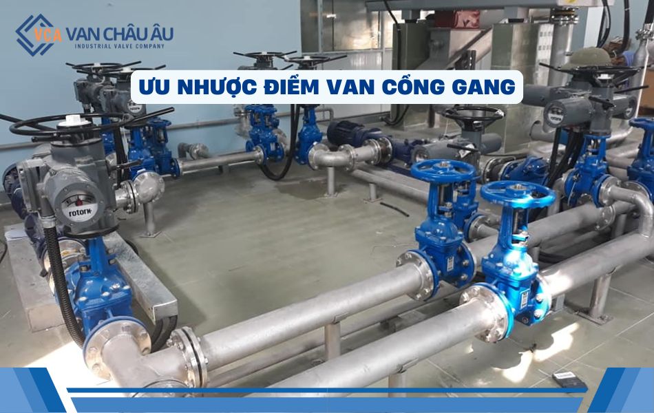 ưu nhược điểm van cổng gang