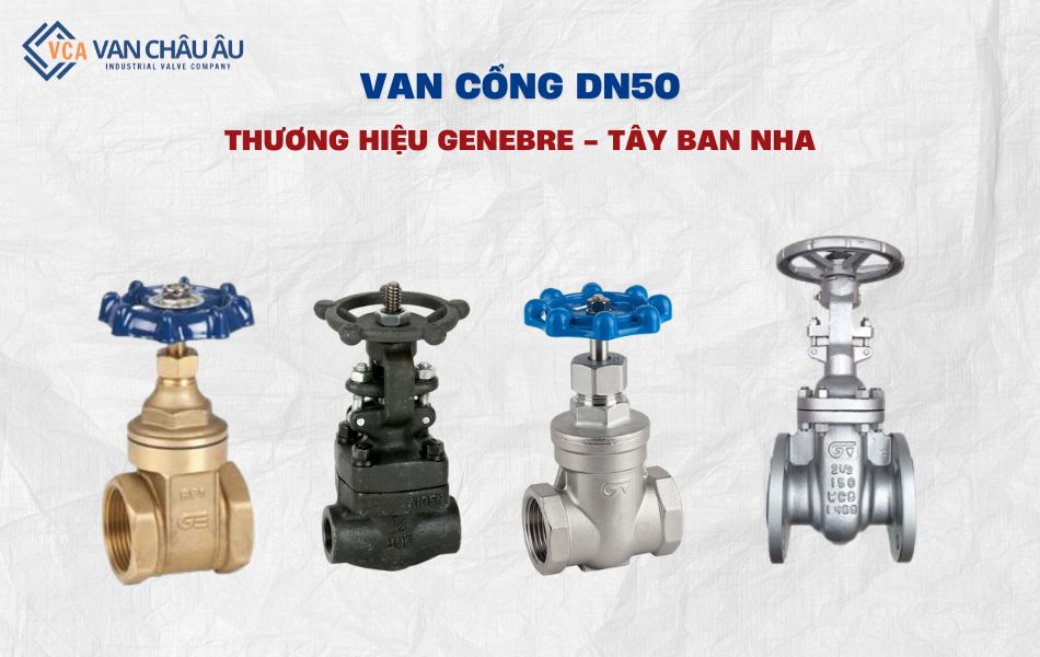 van cổng dn50 thương hiệu genebre
