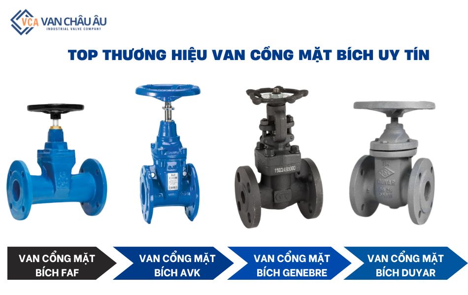 top thương hiệu van cổng mặt bích nên dùng
