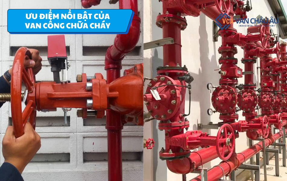 ưu điểm nổi bật van cổng chữa cháy