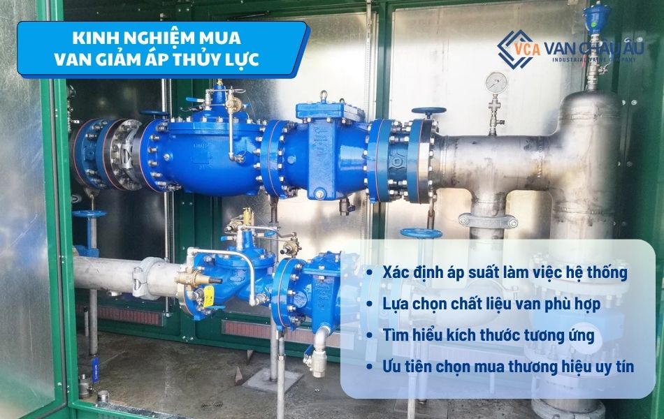 lưu ý khi mua van giảm áp thủy lực