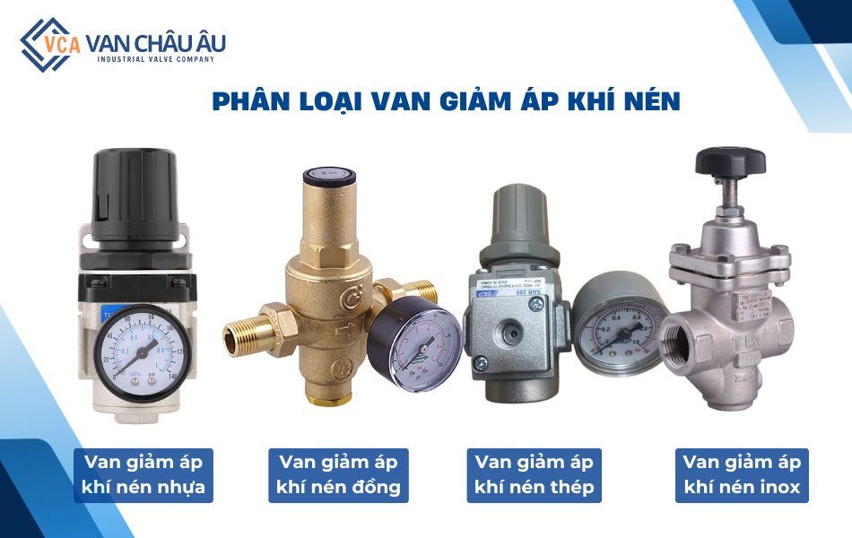 phân loại van giảm áp khí nén