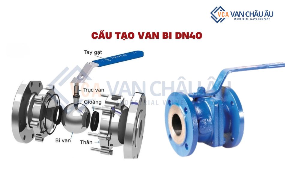 cấu tạo van bi dn40