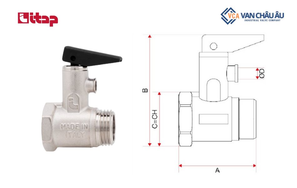 Đặc điểm cấu tạo van an toàn Itap 367