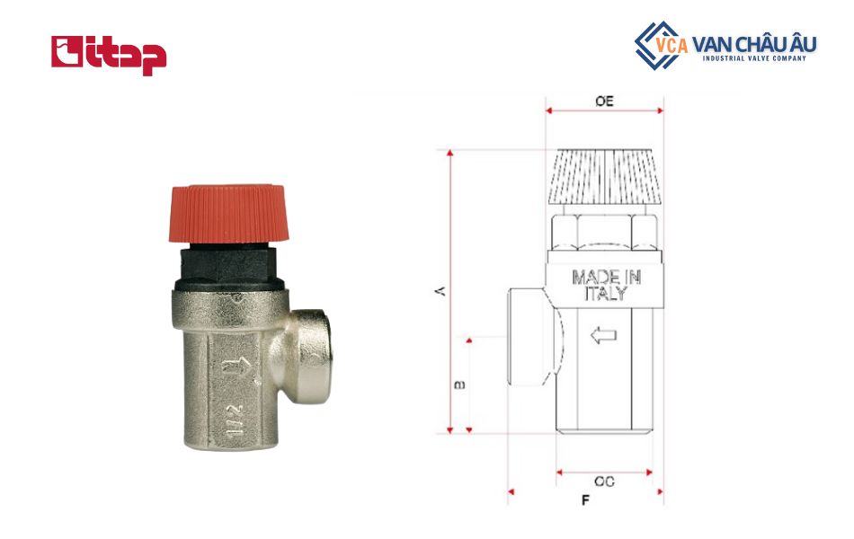 đặc điểm van an toàn Itap 368