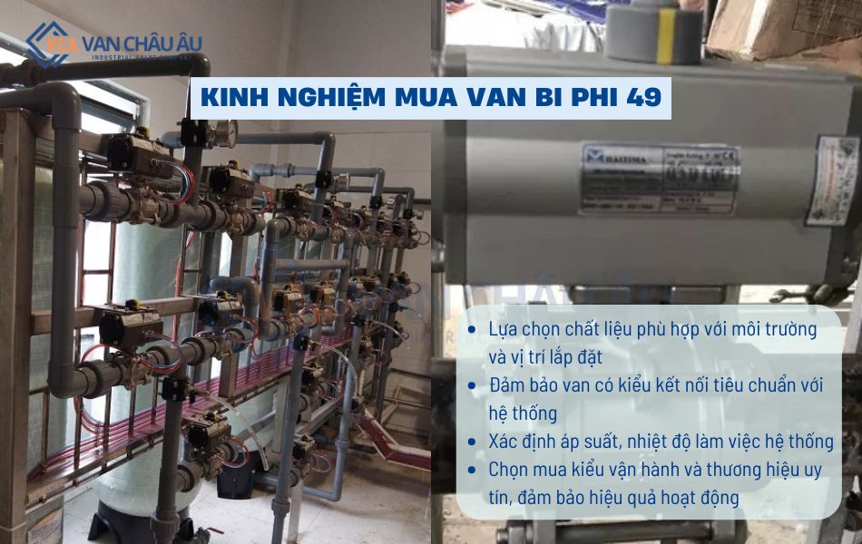 kinh nghiệm mua van bi dn40