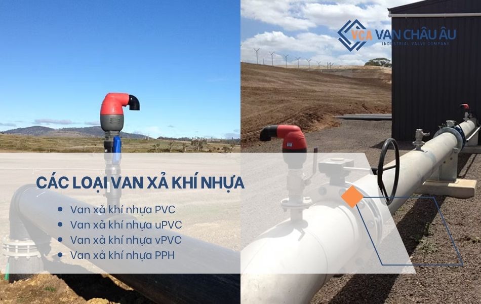 phân loại van xả khí nhựa phổ biến