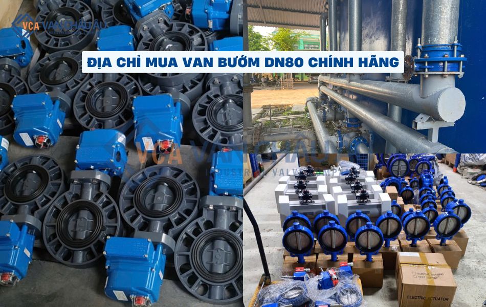 van châu âu phân phối van bướm dn80 giá tốt