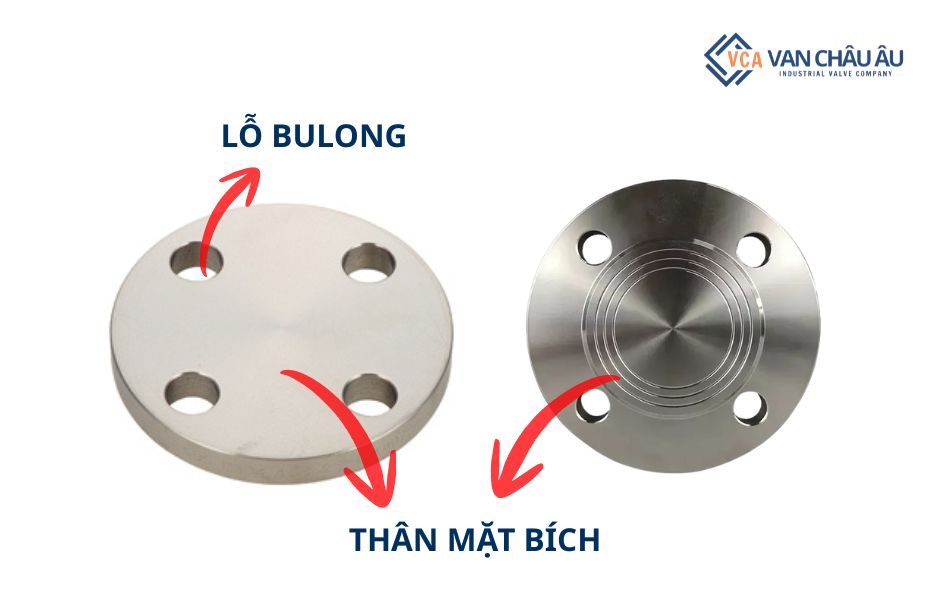 Đặc điểm cấu tạo của mặt bích đặc 4 lỗ JIS