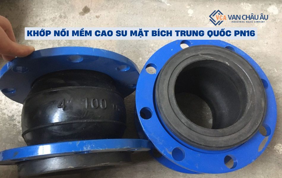 Khớp nối mềm cao su mặt bích Trung Quốc PN16 giá tốt