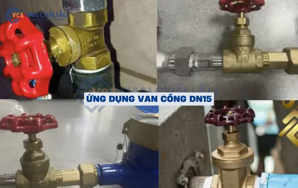 ứng dụng thực tế van cổng dn15