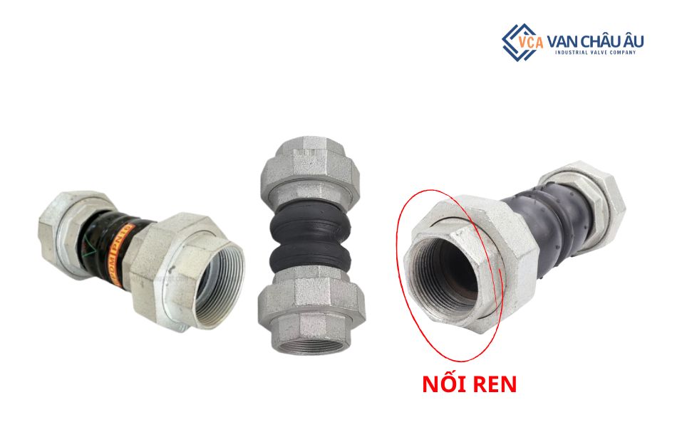 Đặc điểm khớp nối mềm cao su nối ren