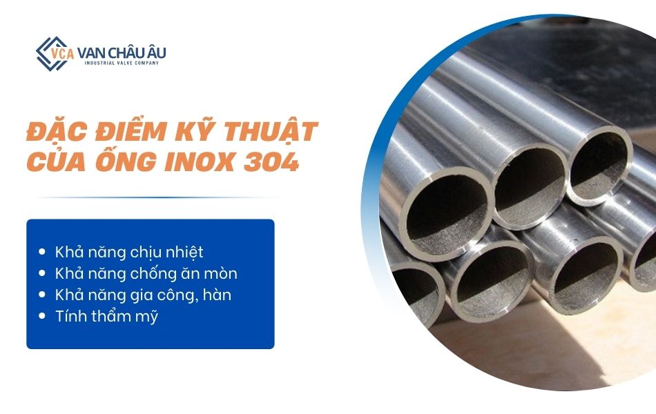Khám phá đặc điểm của ống inox 304 