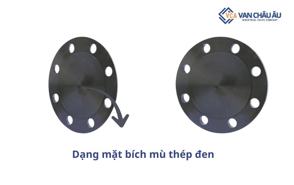 Đặc điểm mặt bích mù thép đen