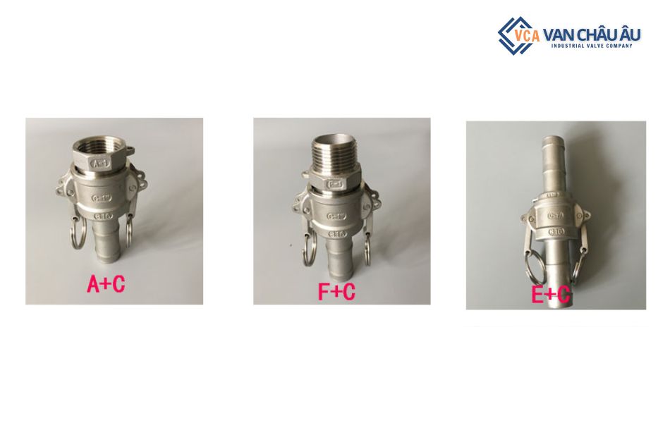 dạng kết nối khớp nối nhanh inox type c