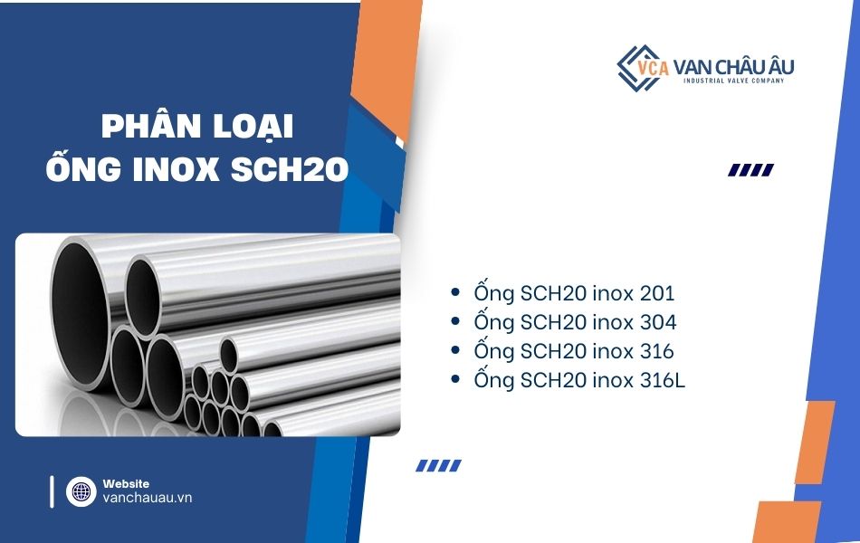 phân loại ống inox SCH20