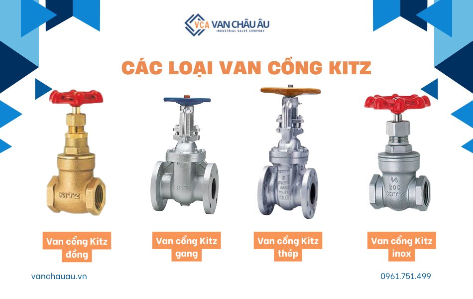 các loại van cổng kitz thông dụng