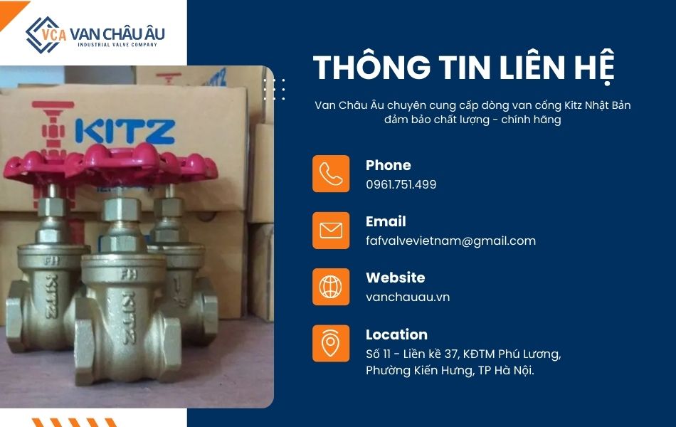 địa chỉ mua van cổng kitz chính hãng