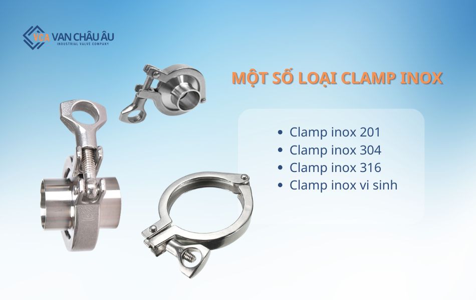 Phân loại clamp inox