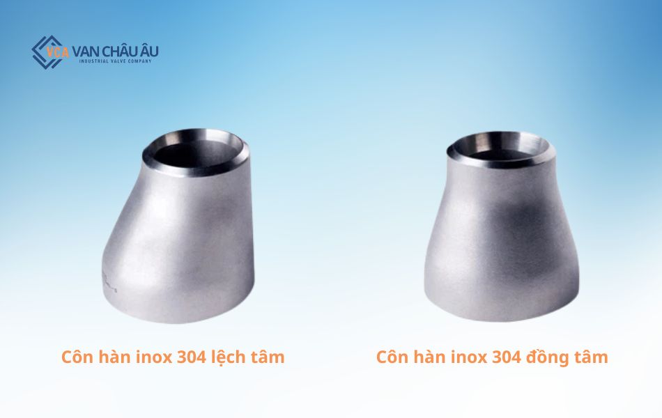 Phân loại côn hàn inox 304