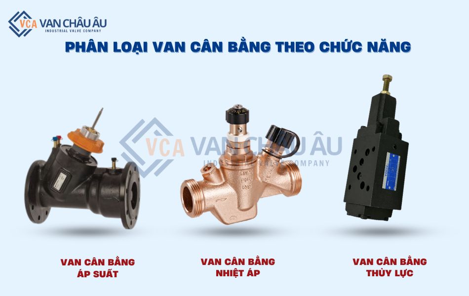 phân loại van cân bằng theo chức năng