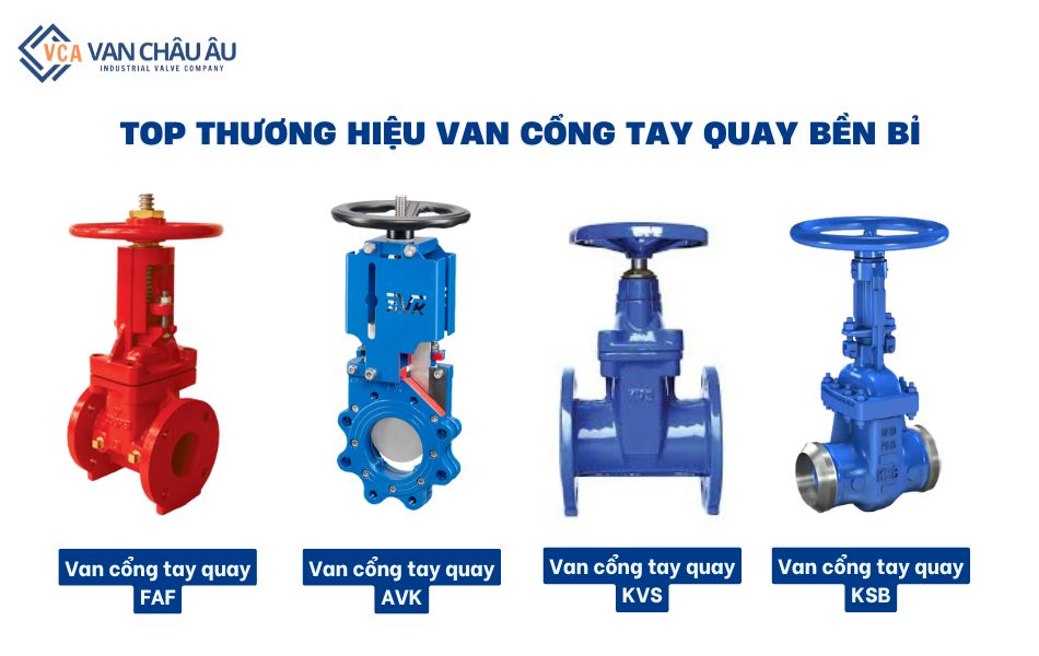 top thương hiệu van cổng tay quay