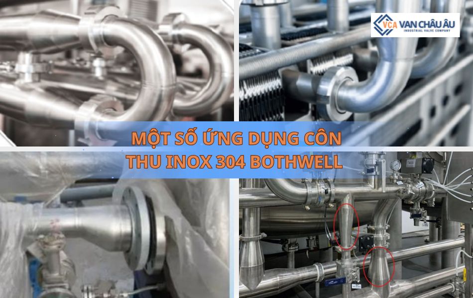 Ứng dụng côn thu inox 304 Bothwell