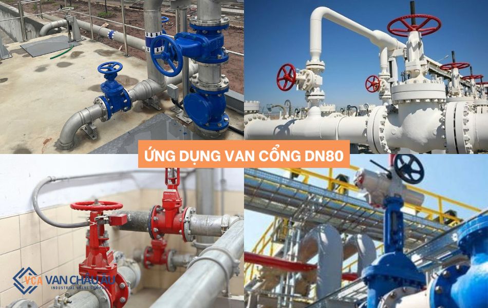 ứng dụng của các loại van cổng dn80