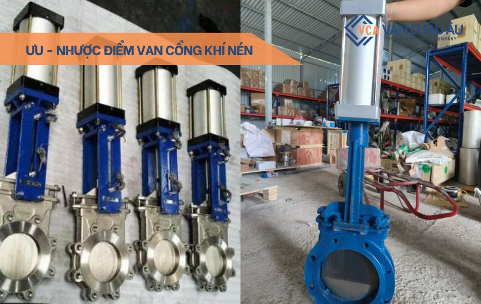 ưu nhược điểm của van cổng điều khiển khí nén